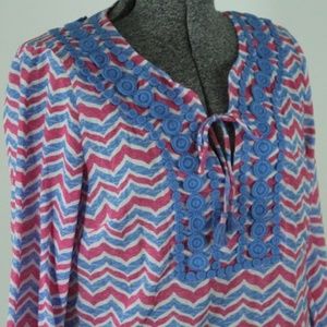 Vineyard Vines Tunic Dress Cover Up XS Chevron
